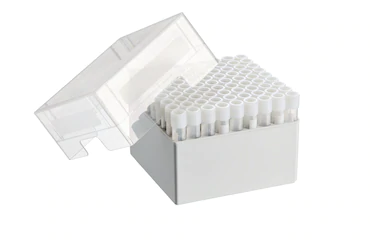 艾本德儲存盒 9 × 9, 可放置 81  個螺旋蓋（凍存）管， 4  –  5  mL，2  件，高 102  mm，4  英寸，聚丙烯材料，可耐受最低 -86  °C，可高溫高壓滅菌，帶蓋子并具有