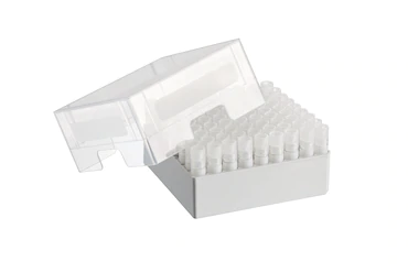 艾本德儲存盒 9 × 9, 可放置 81  個螺旋蓋（凍存）管， 3   mL，2  件，高 76  mm，3  英寸，聚丙烯材料，可耐受最低 -86  °C，可高溫高壓滅菌，帶蓋子并具有數字字母標識
